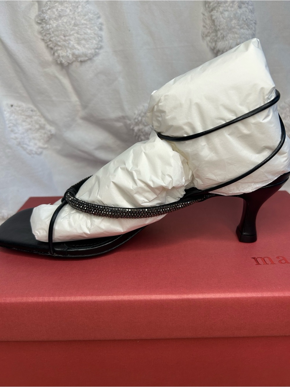 Maeve Rhinestone Strappy Heels - Picture 7 of 11